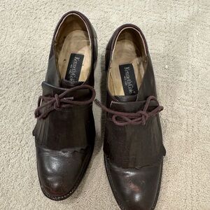 Kenneth Cole Dark Brown Leather Oxfords